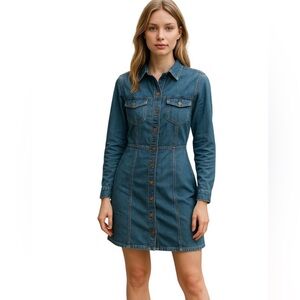NWT FRYE denim dress XL